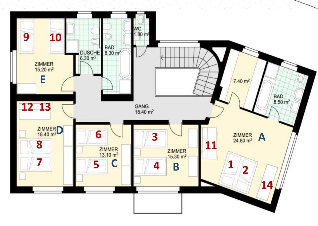 Villa Vastle 오르띠세이 객실 사진